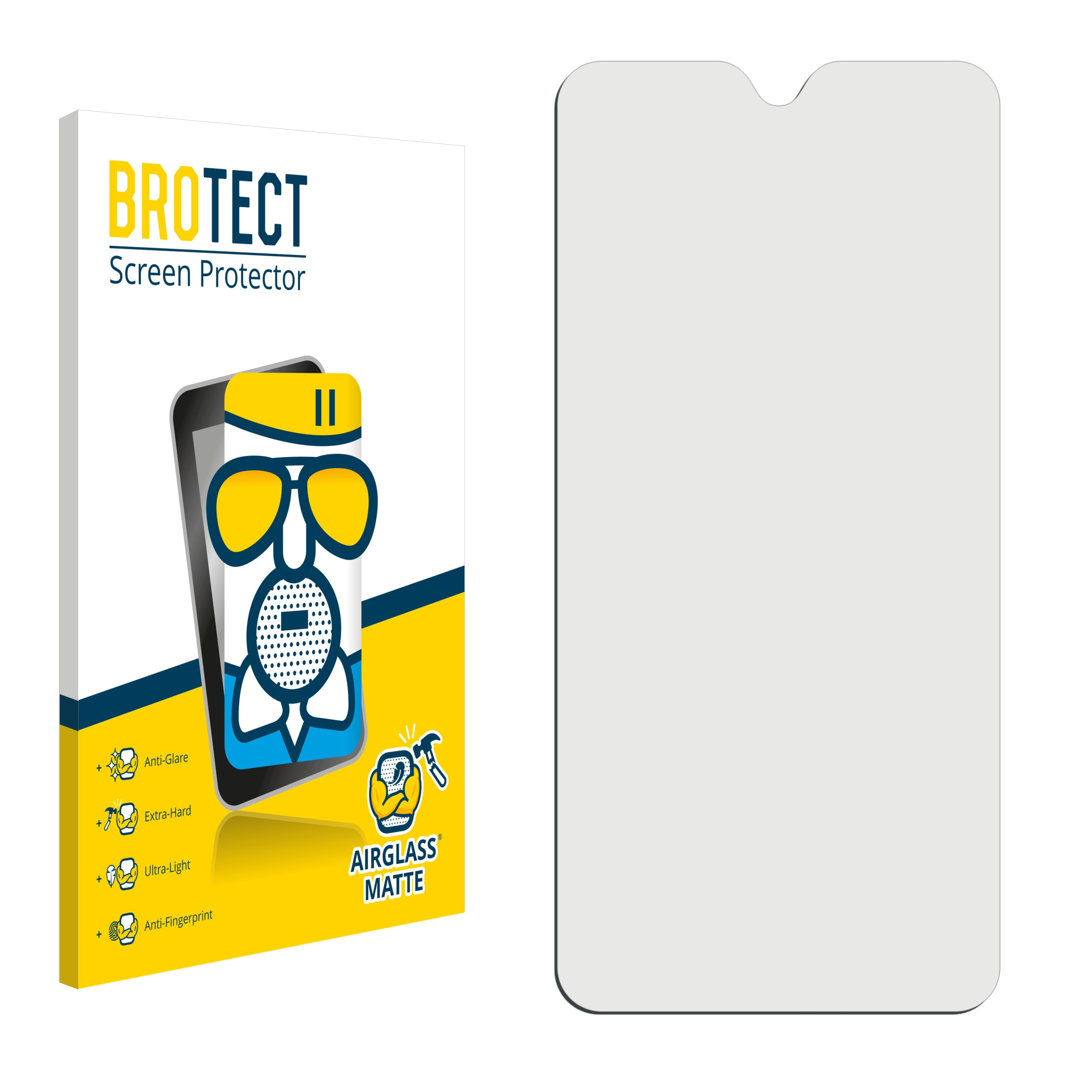 BROTECT Airglass matte Schutzfolie(für Motorola Plus) Moto G7