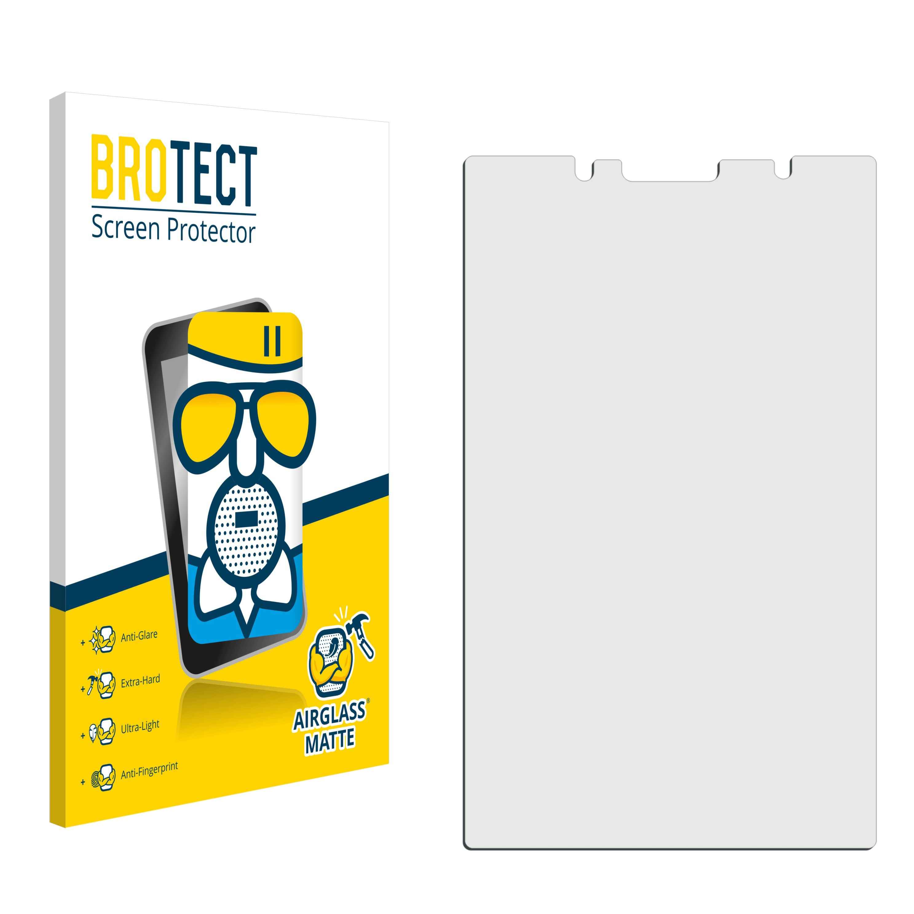 BROTECT Airglass LE) matte Key2 BlackBerry Schutzfolie(für