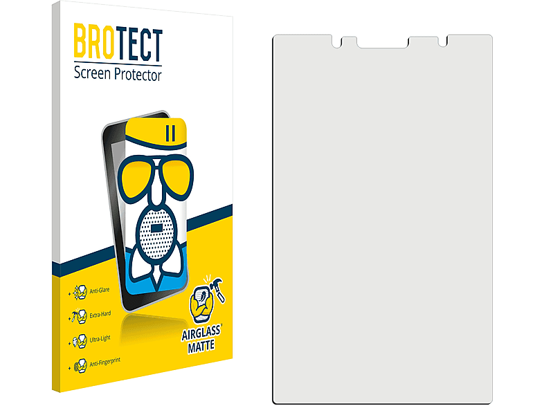 LE) BlackBerry Key2 BROTECT Airglass Schutzfolie(für matte