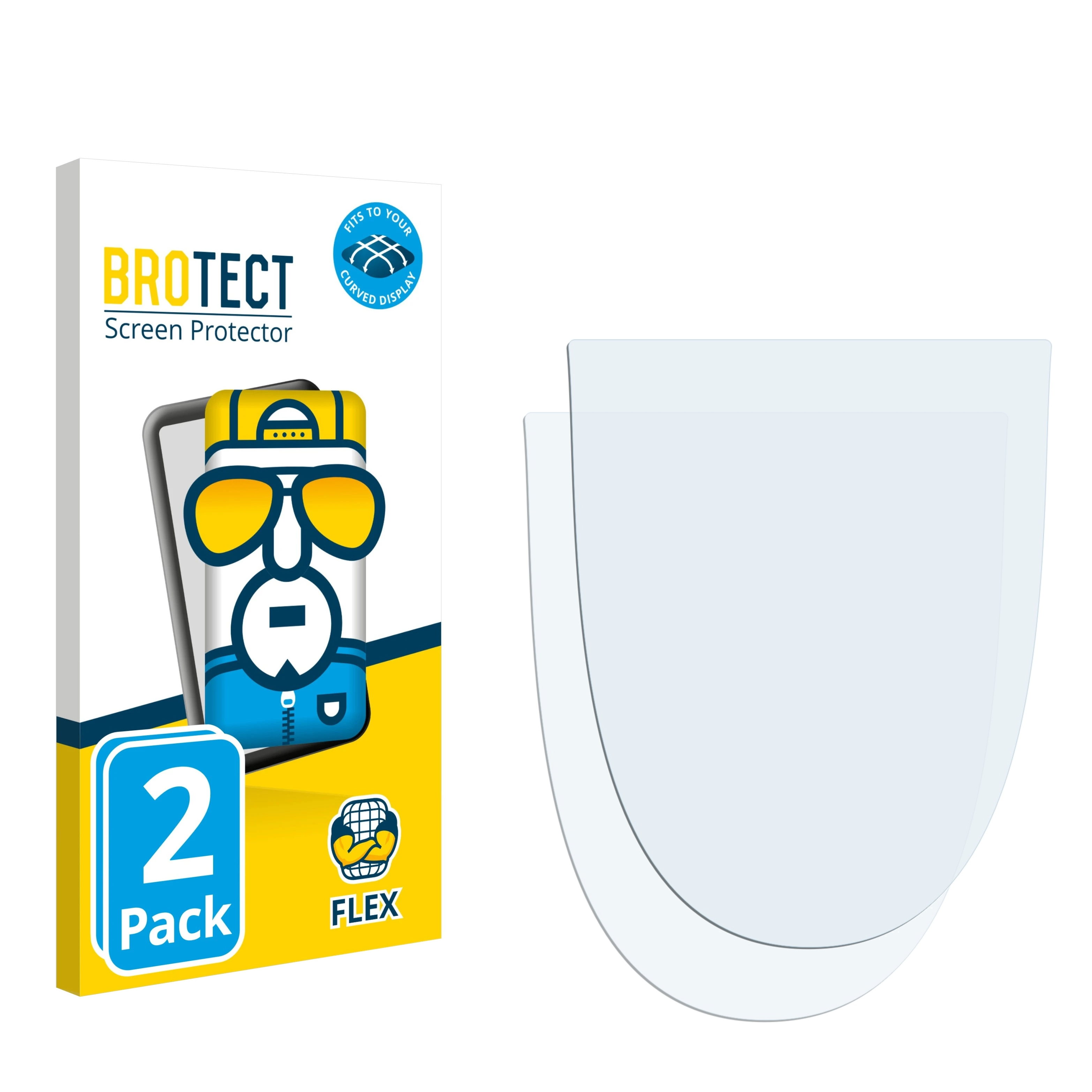 BROTECT 2x Flex Carbon Curved Urtopia Full-Cover Schutzfolie(für 3D 1)