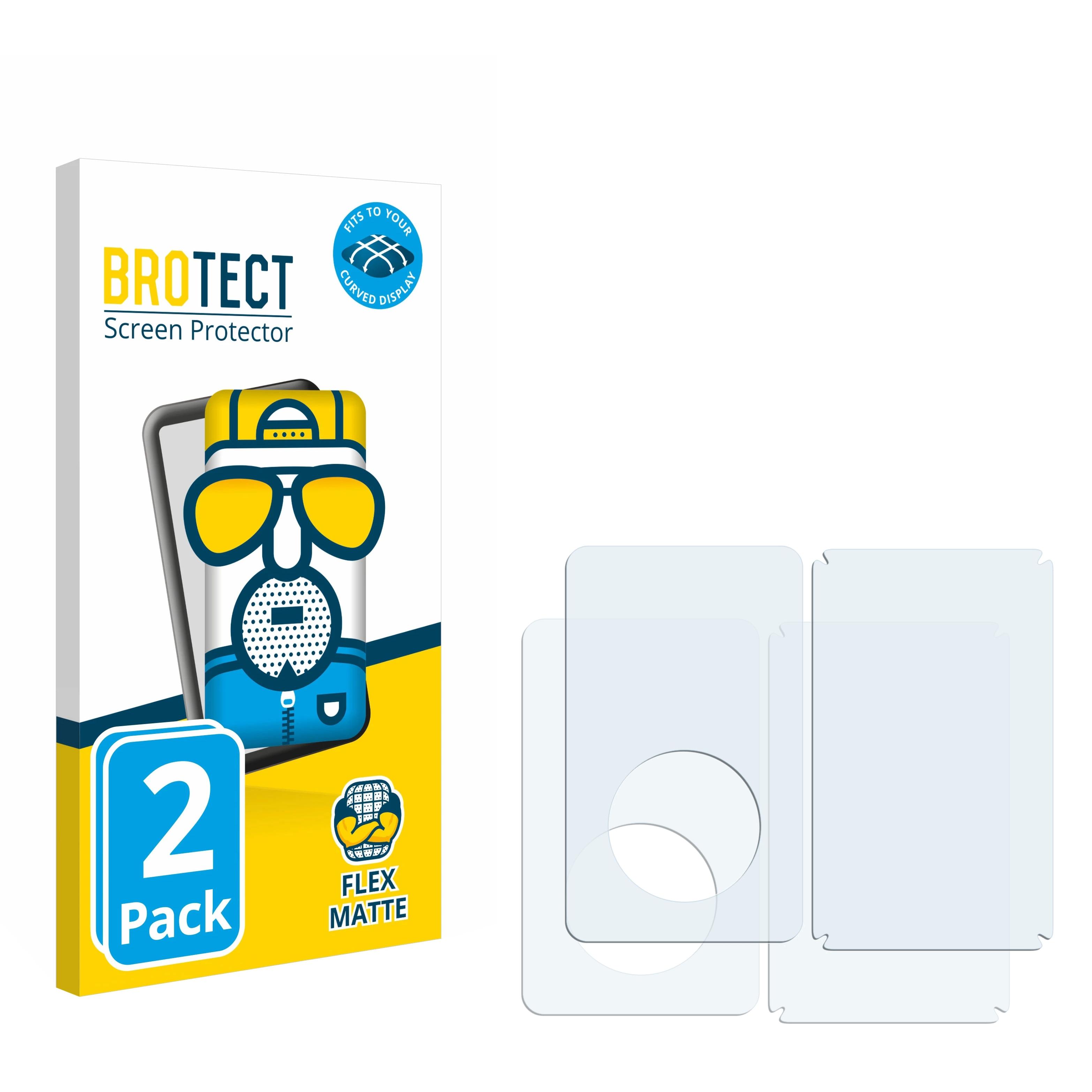 BROTECT 2x Apple iPod 3D Curved Classic Schutzfolie(für matt (Display+Rückseite)) Flex Video Full-Cover