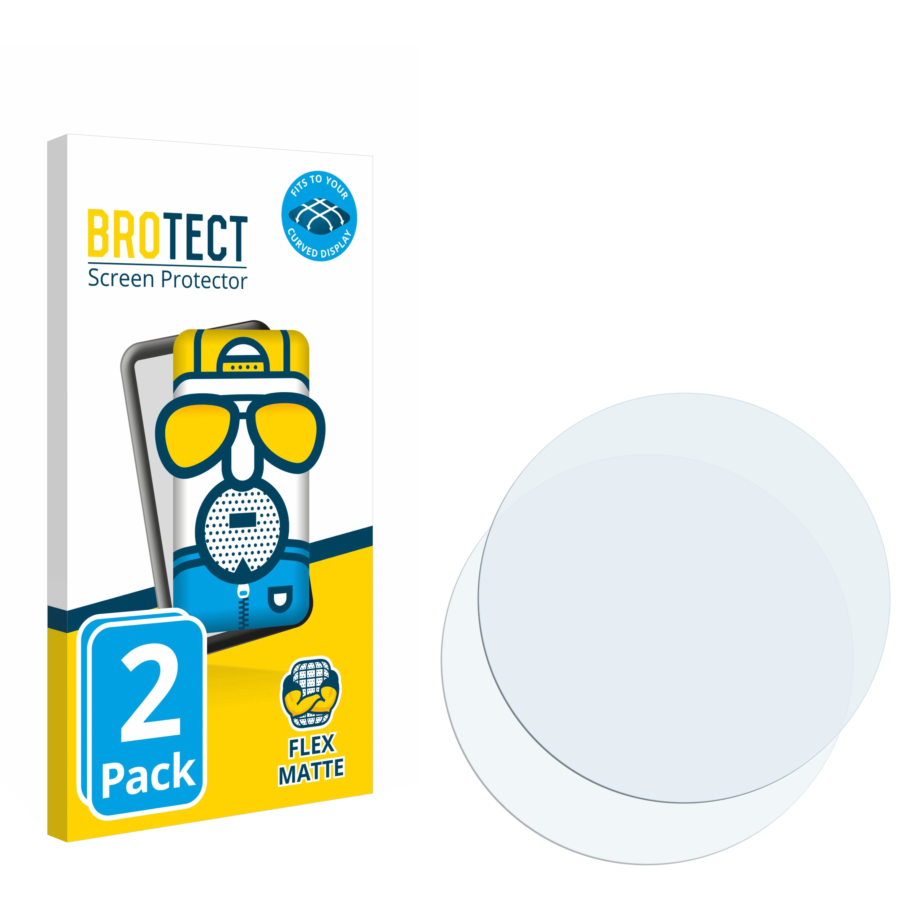 BROTECT 2x Flex matt 3D Garmin Curved Schutzfolie(für 735XT) Full-Cover Forerunner