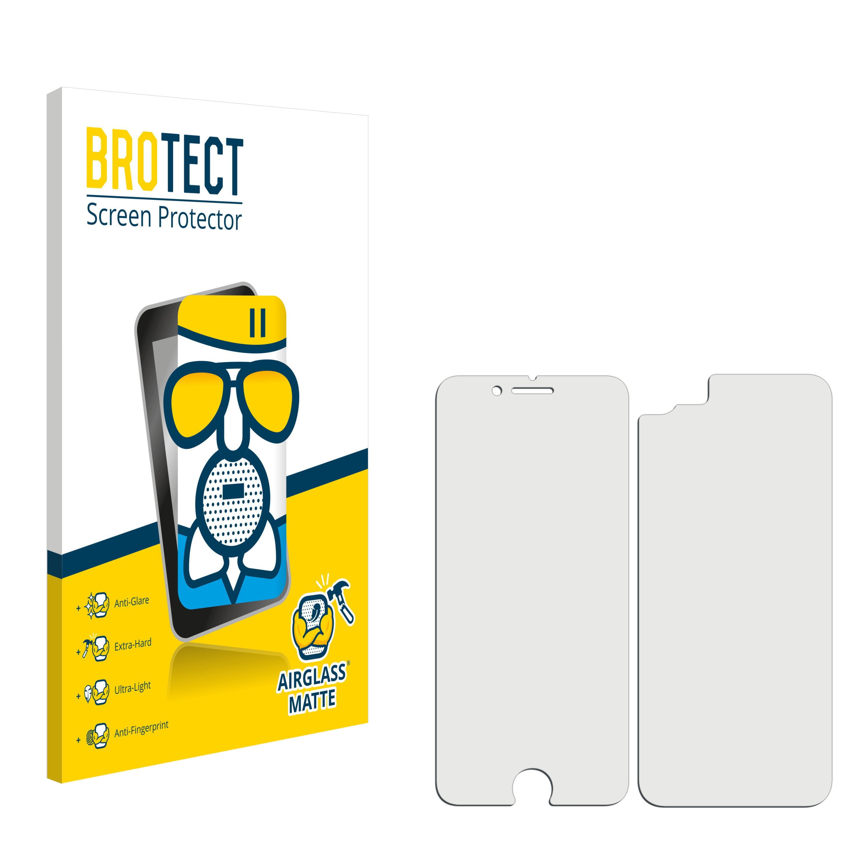 BROTECT Airglass matte iPhone 2 SE Apple 2020) Schutzfolie(für