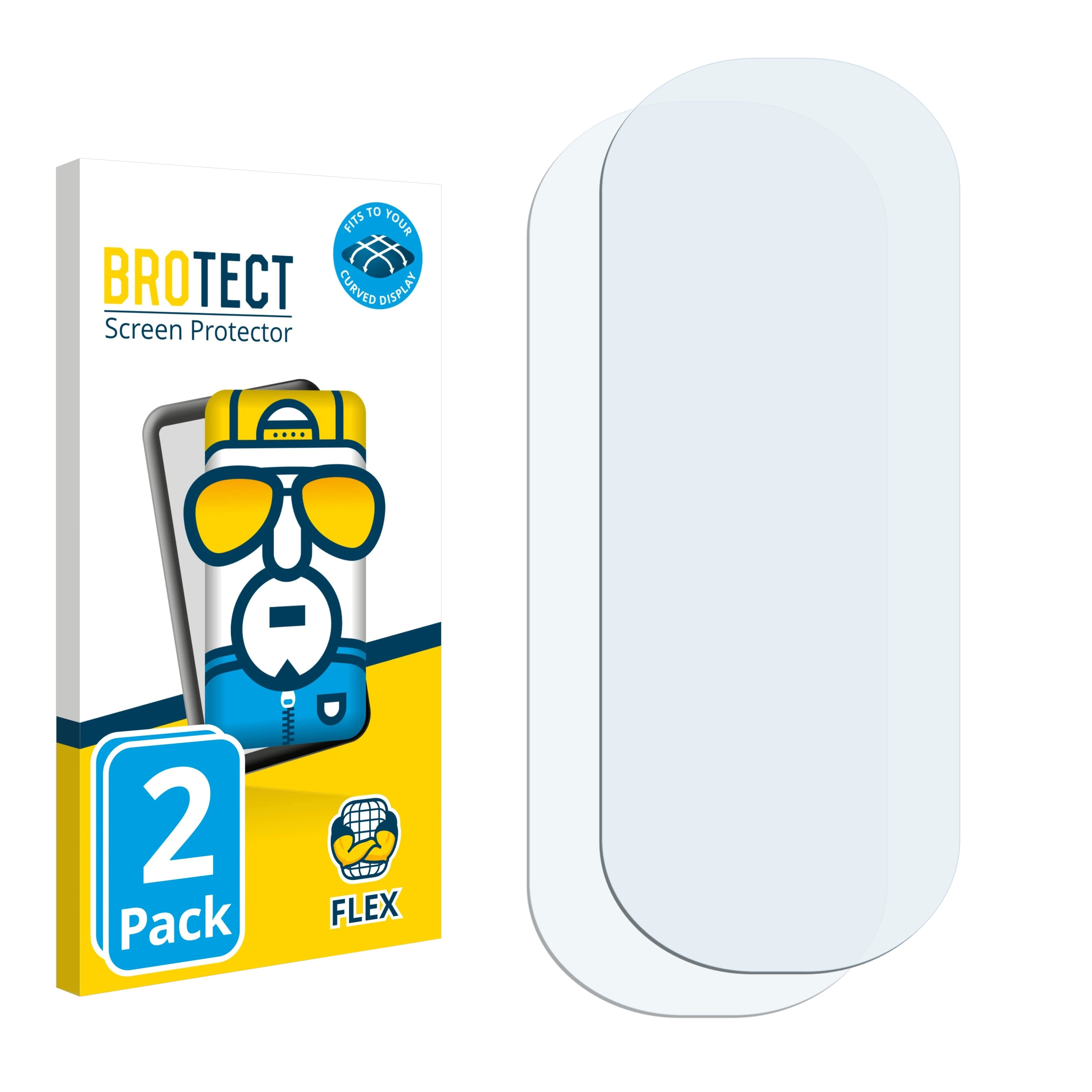 2x Curved Edition) Special 3D Fitbit Schutzfolie(für 3 Flex BROTECT Full-Cover Minions Ace