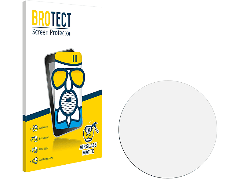 BROTECT Airglass matte Schutzfolie(für Universal ø: (Kreisrund, 21 Armbanduhren mm))
