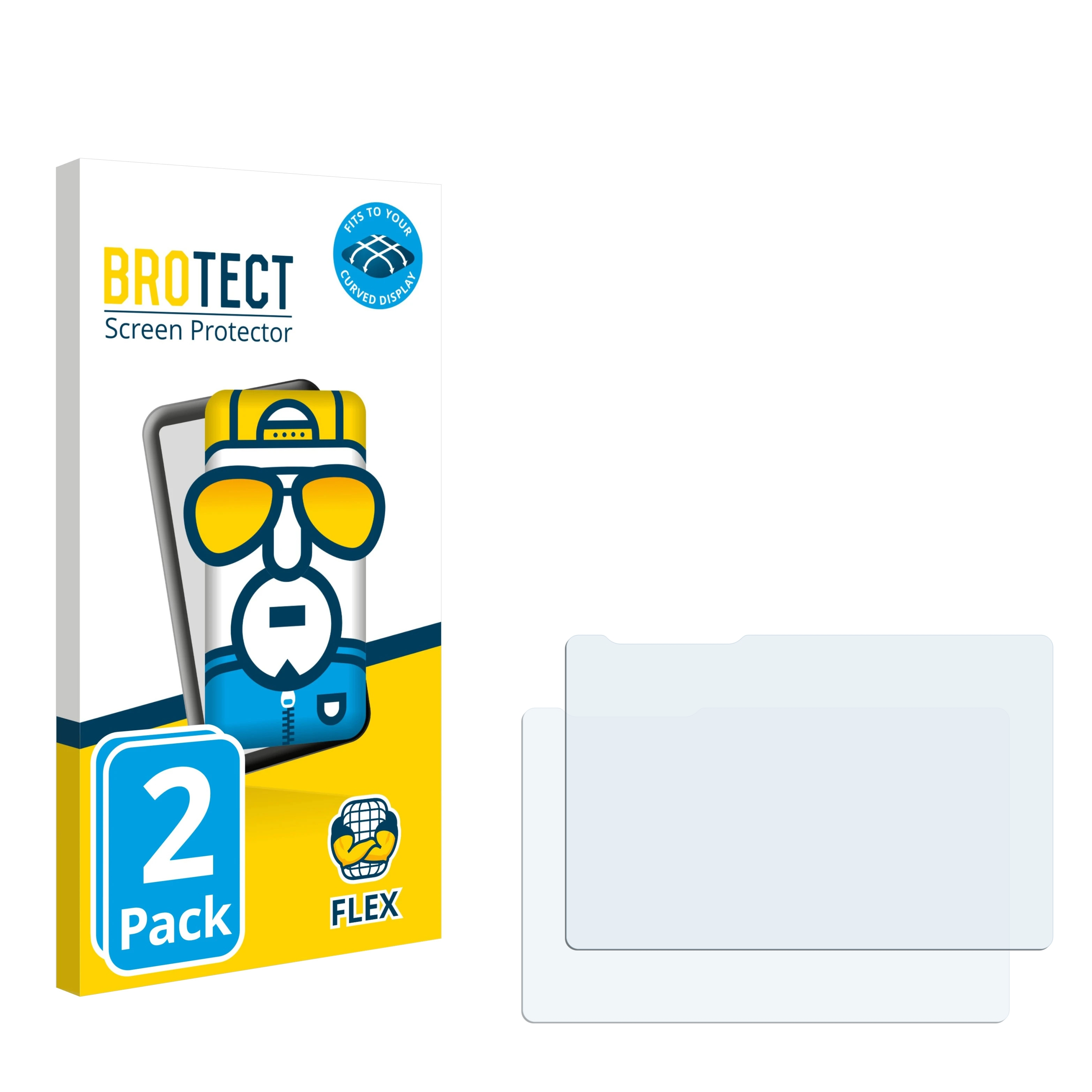 BROTECT 2x 3D ZX1) Full-Cover Schutzfolie(für Curved Zeiss Flex
