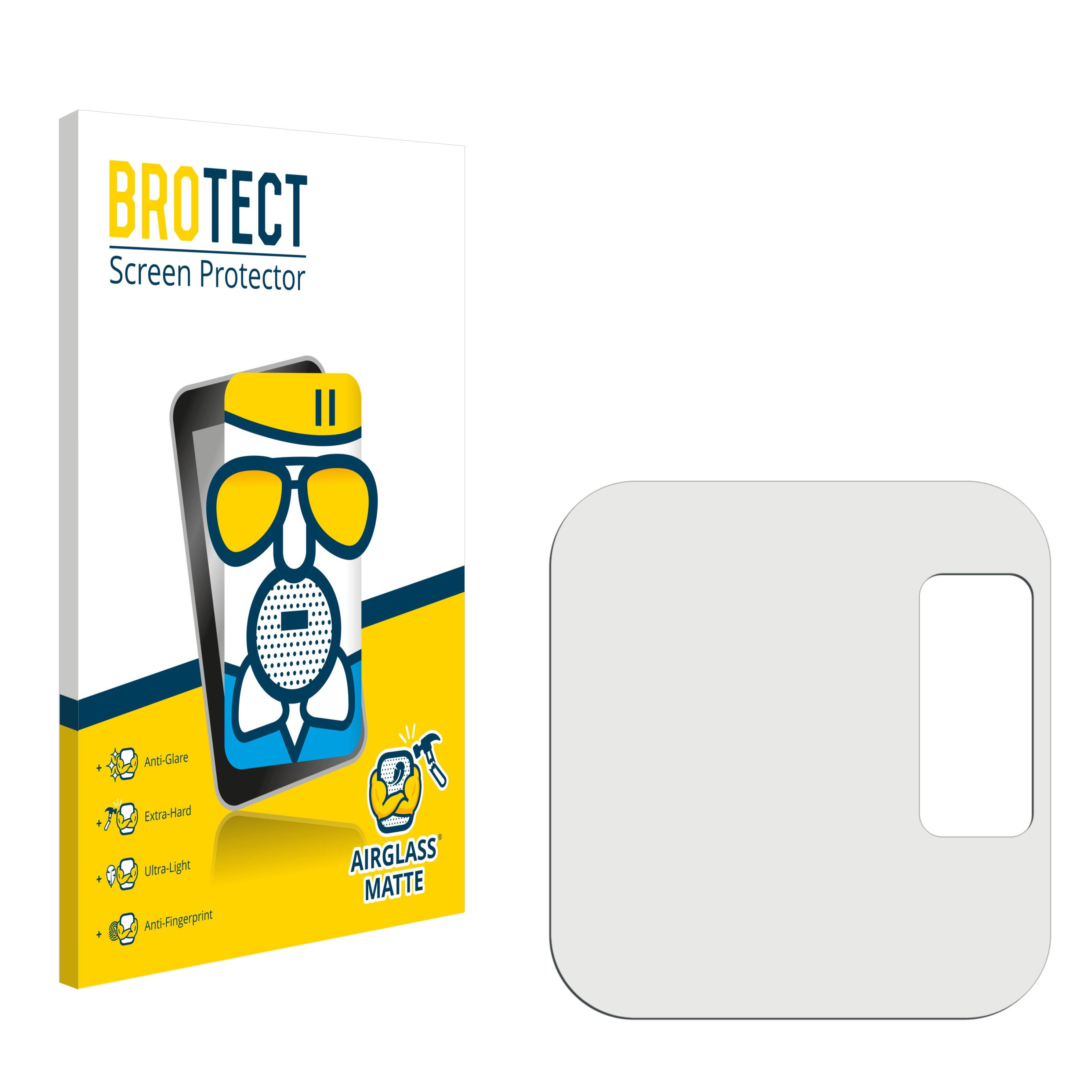 Eco) matte BROTECT Airglass Comfort Visomat Schutzfolie(für