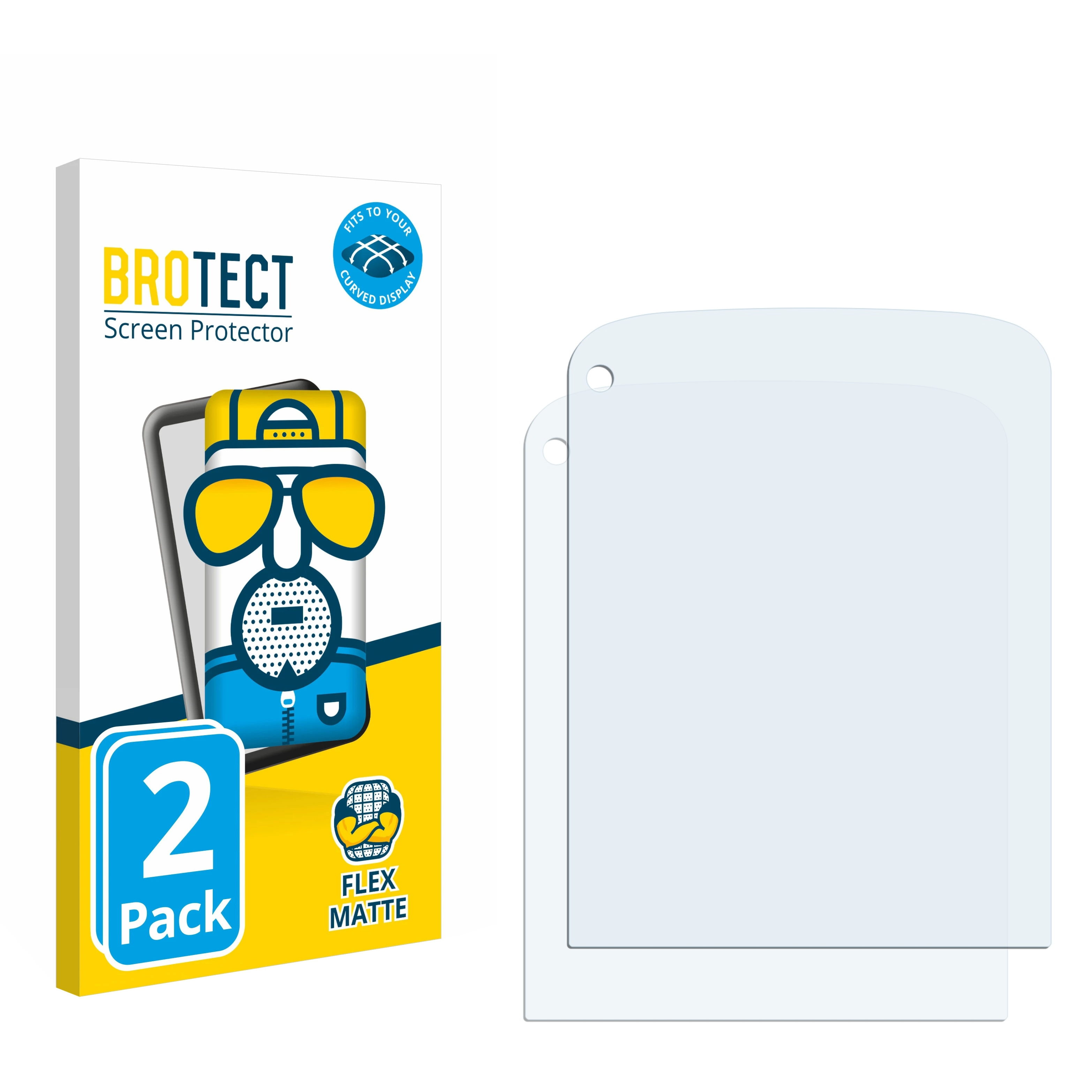 matt Wahoo Flex BROTECT 3D 2x Schutzfolie(für Curved 2) Full-Cover Roam Elemnt