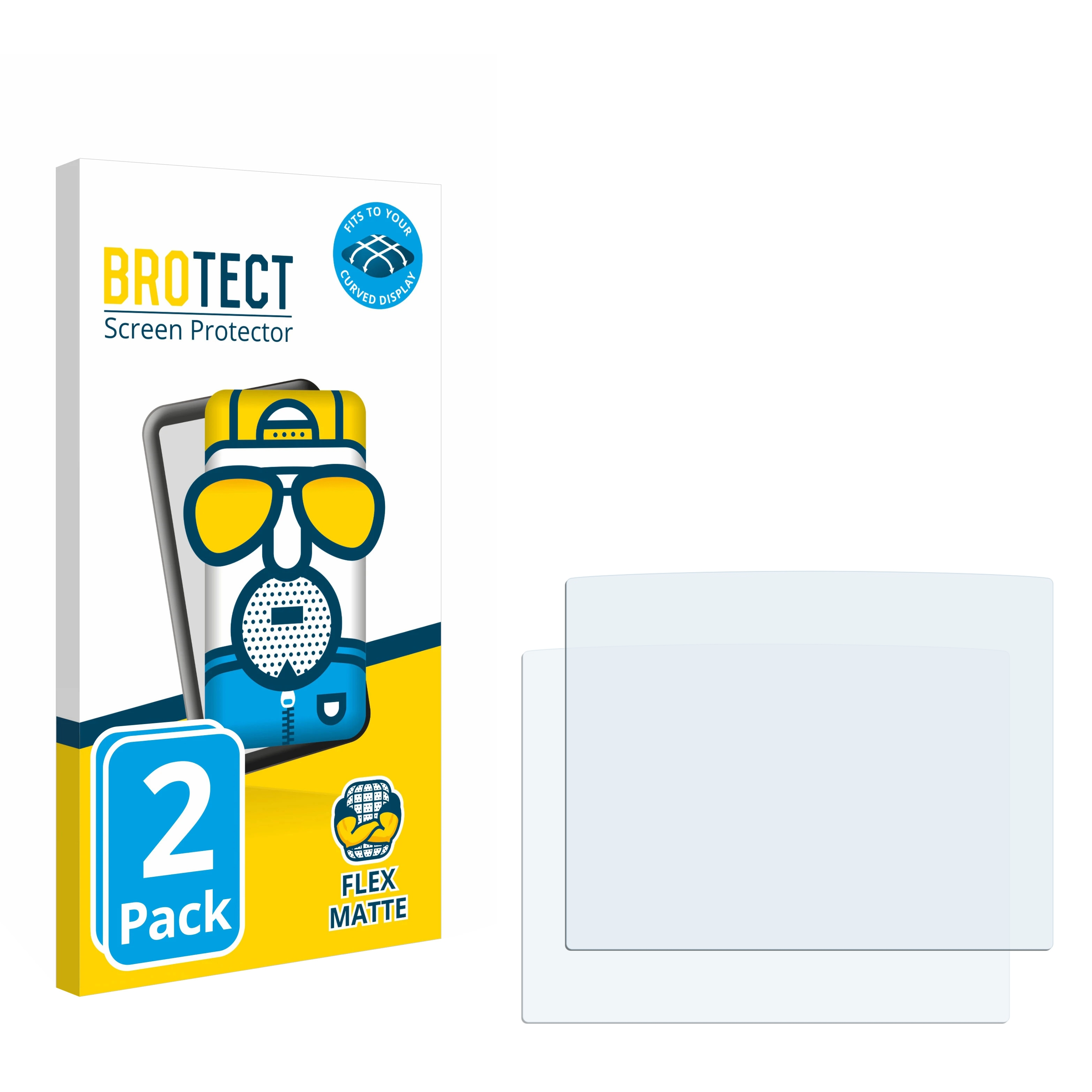BROTECT 2x Flex matt Full-Cover Curved Biometric D’CENT Wallet) Schutzfolie(für 3D