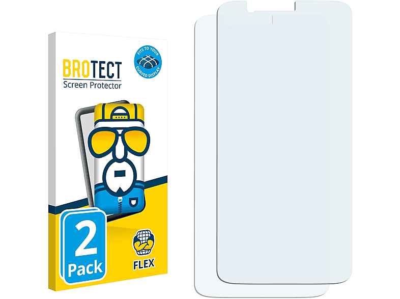BROTECT 2x Flex 5T) Full-Cover Schutzfolie(für 3D OnePlus Curved