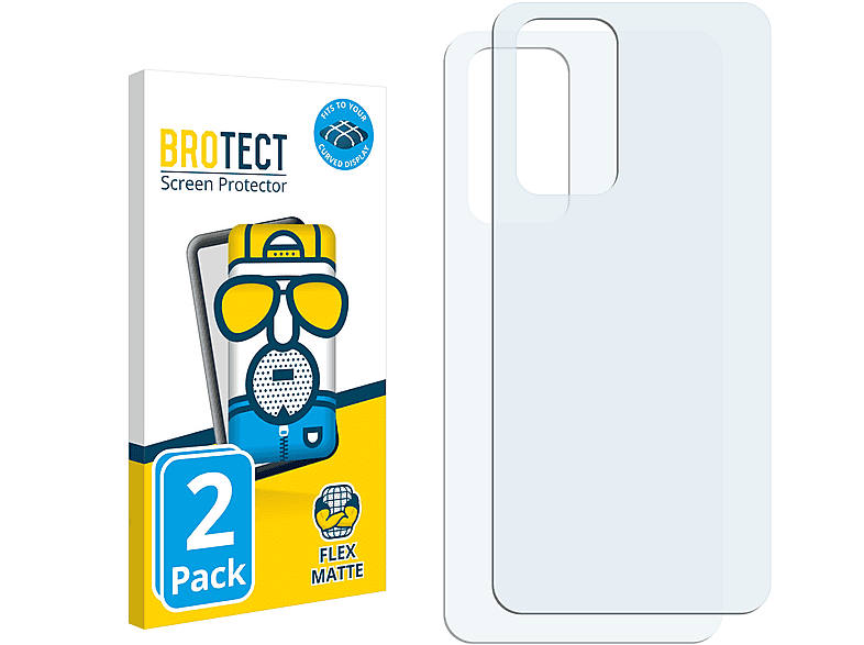 BROTECT 2x Flex matt Full-Cover Schutzfolie(für 3D 9 Curved OnePlus Pro)