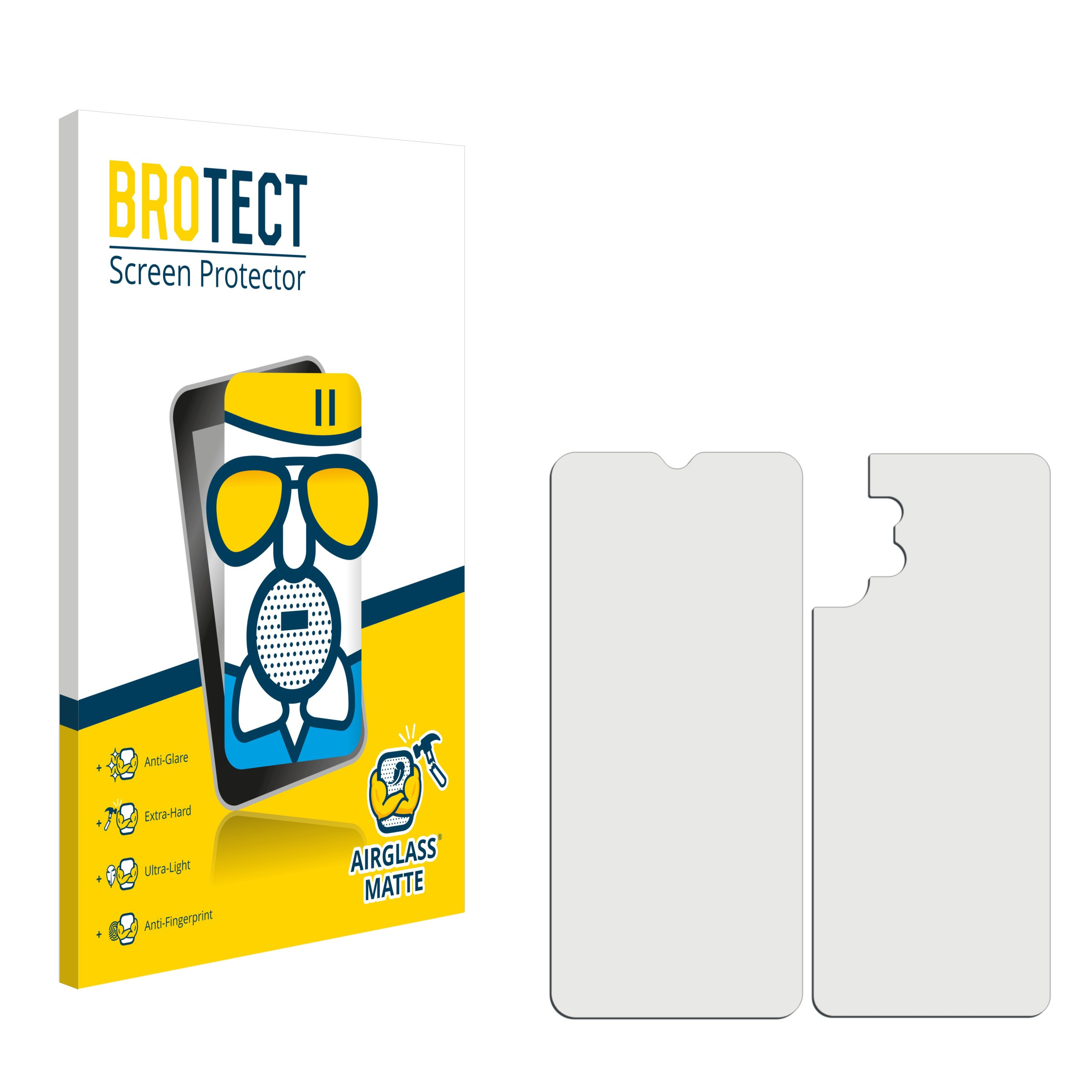 matte Samsung Airglass (Display+Rückseite)) Galaxy BROTECT A13 Schutzfolie(für