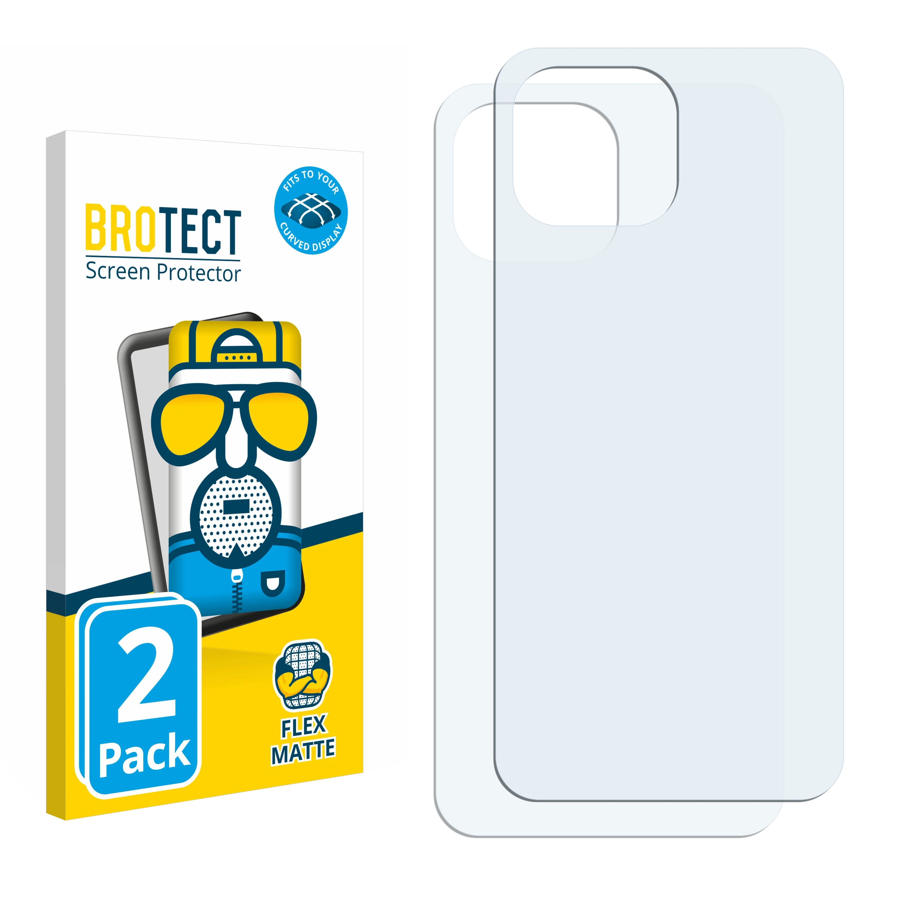 BROTECT 2x Flex 5G Full-Cover Lite 3D NE) Schutzfolie(für 11 Curved Xiaomi matt
