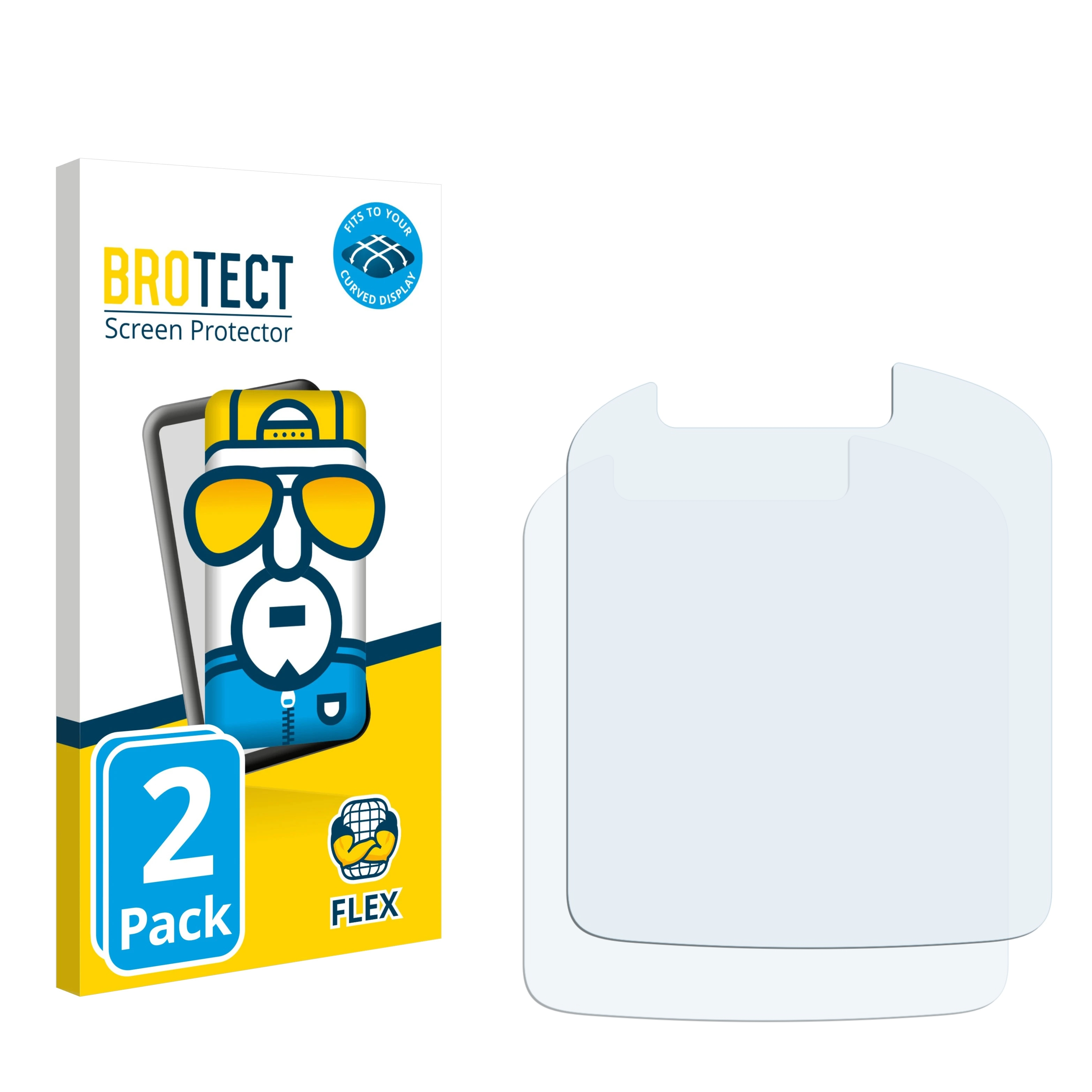 BROTECT 2x Full-Cover Flex Little Curved Robot) 3D Tobi Tikes Schutzfolie(für