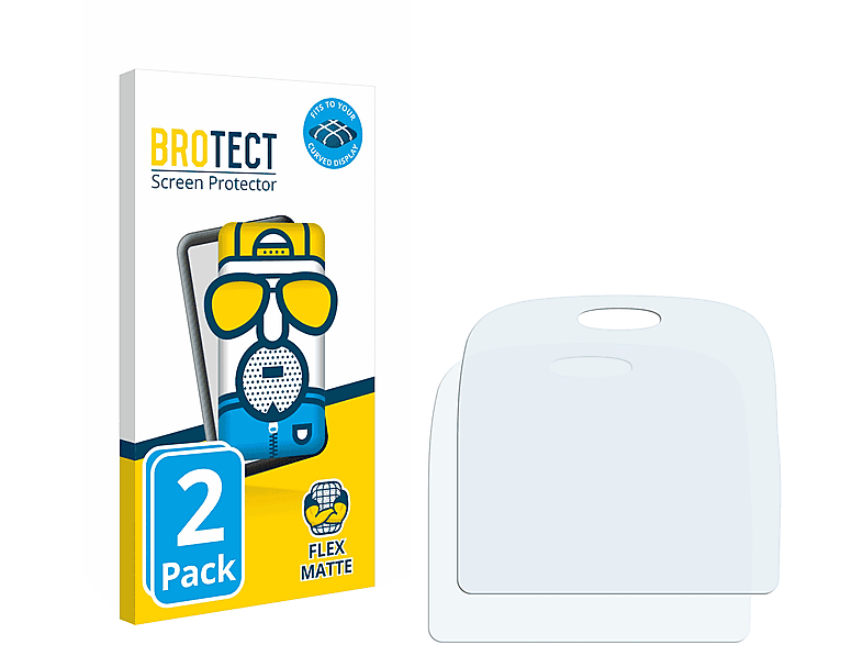 BROTECT 2x Flex matt Full-Cover 3D Curved Schutzfolie(für Gigaset GL390)