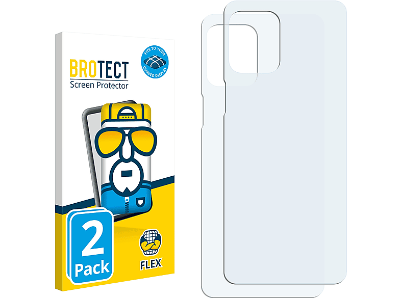 BROTECT 2x Flex Full-Cover Motorola Curved Moto G100) Schutzfolie(für 3D