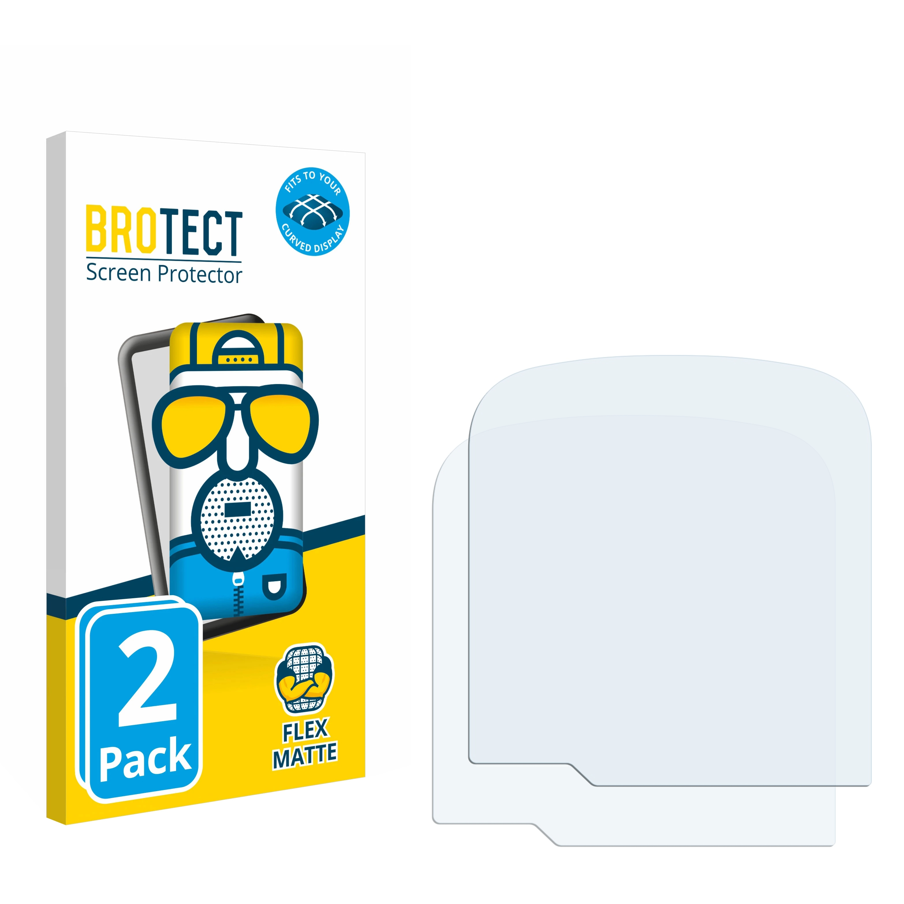 BROTECT 2x Flex matt Clip Plus) SanDisk Curved Schutzfolie(für 3D Full-Cover Sport