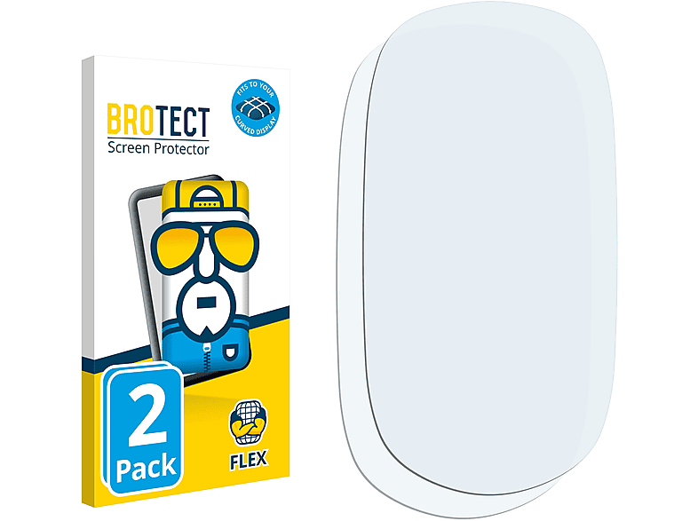 BROTECT 2x Flex Full-Cover 3D Curved Schutzfolie(für Hela Bio Smartwatch)