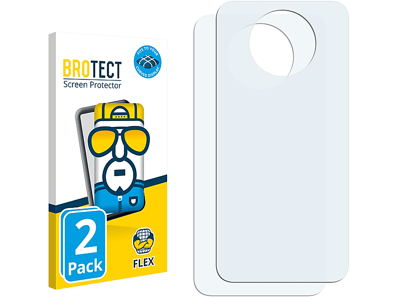 BROTECT 2x Flex Full-Cover 3D Curved Schutzfolie(für Xiaomi Redmi Note 9 5G) | Displayschutzfolien & Gläser