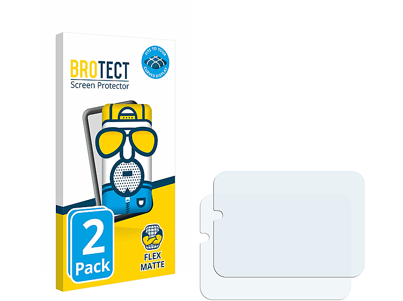 BROTECT 2x Flex Curved Pro) Lemfo matt Full-Cover 3D Schutzfolie(für LEM4
