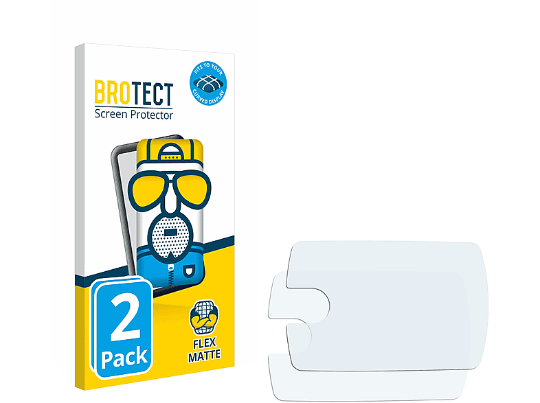 BROTECT 2x Flex matt Full-Cover 45) Beurer Schutzfolie(für Curved PO 3D