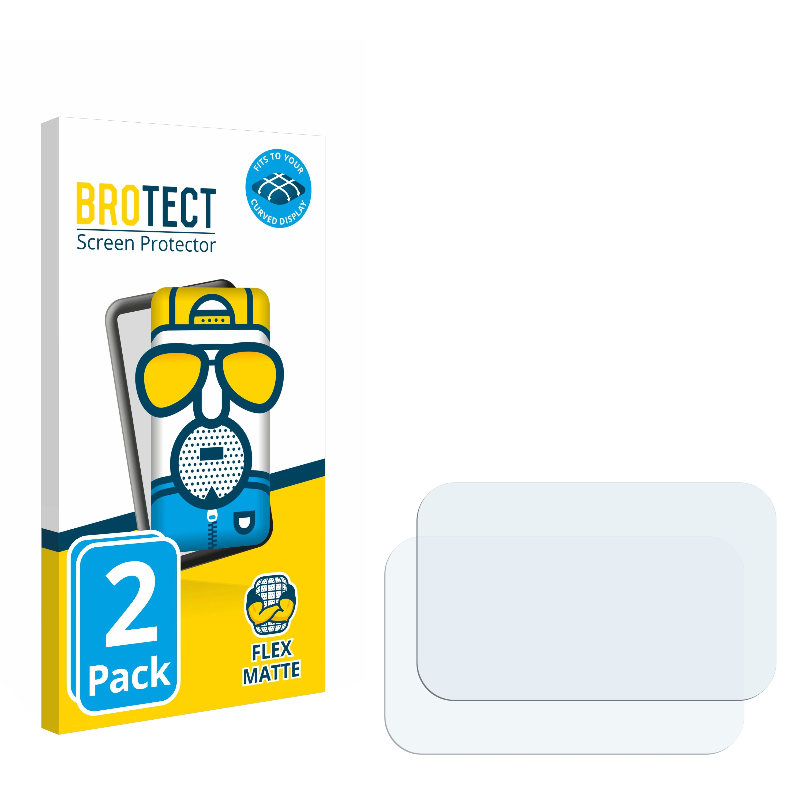 BROTECT 2x Flex matt Full-Cover Mi Schutzfolie(für Electric Curved Pump) 3D Portable Air Xiaomi