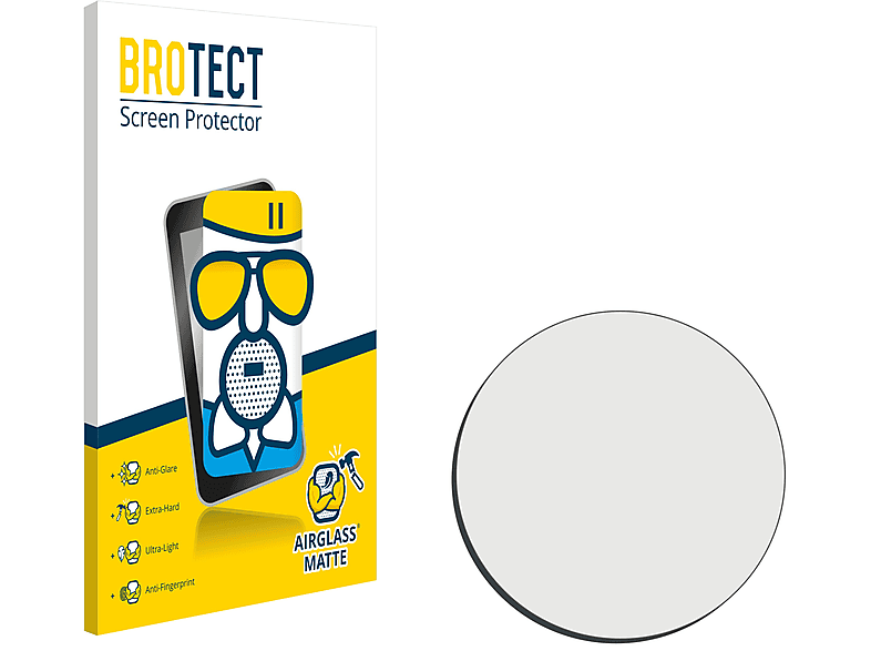BROTECT 22 matte Universal Airglass Schutzfolie(für ø: (Kreisrund, mm)) Armbanduhren