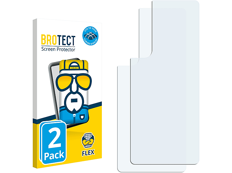BROTECT 2x III) Schutzfolie(für Sony 3D Xperia Curved 1 Flex Full-Cover
