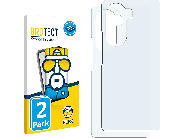 BROTECT 2x Flex Full-Cover 3D Curved Schutzfolie(für Honor 60) | Displayschutzfolien & Gläser
