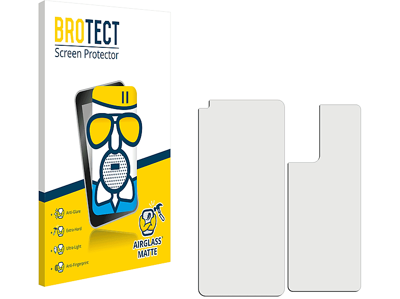 BROTECT Airglass matte Schutzfolie(für OnePlus 9RT 5G (Display+Rückseite))