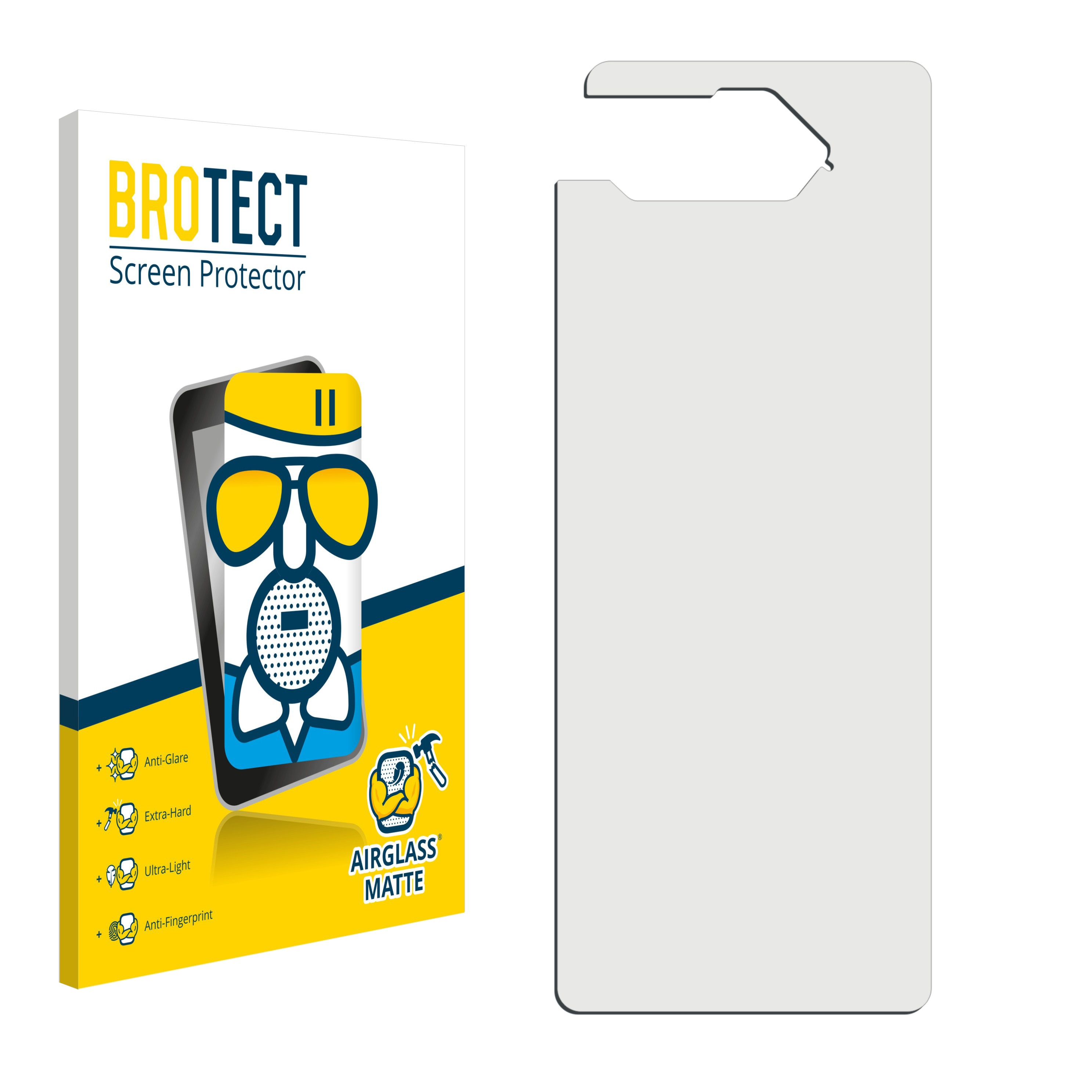 BROTECT Airglass matte Schutzfolie(für ROG 5 ASUS Pro) Phone