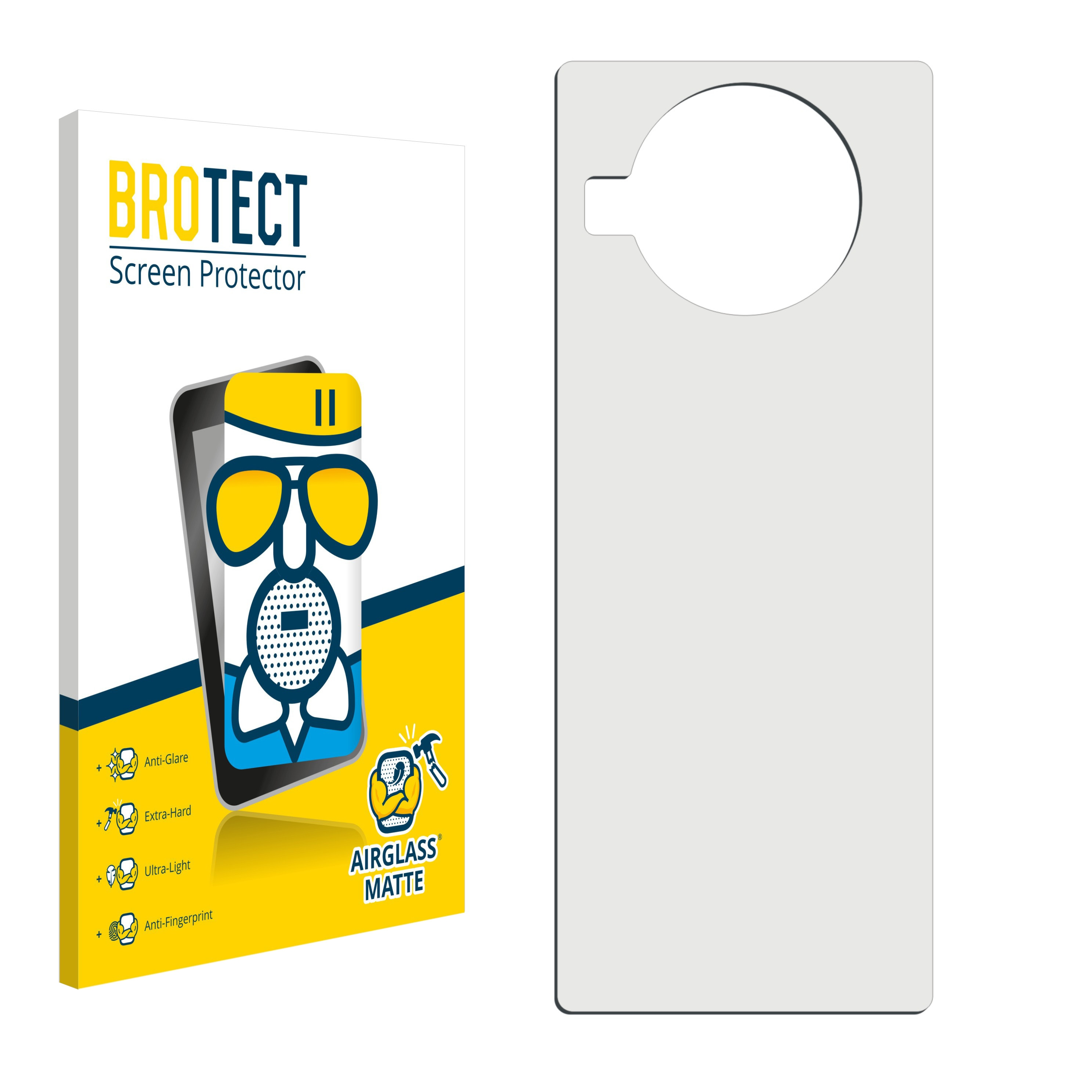 5G) BROTECT Pro 9 Airglass Schutzfolie(für Xiaomi Redmi matte Note