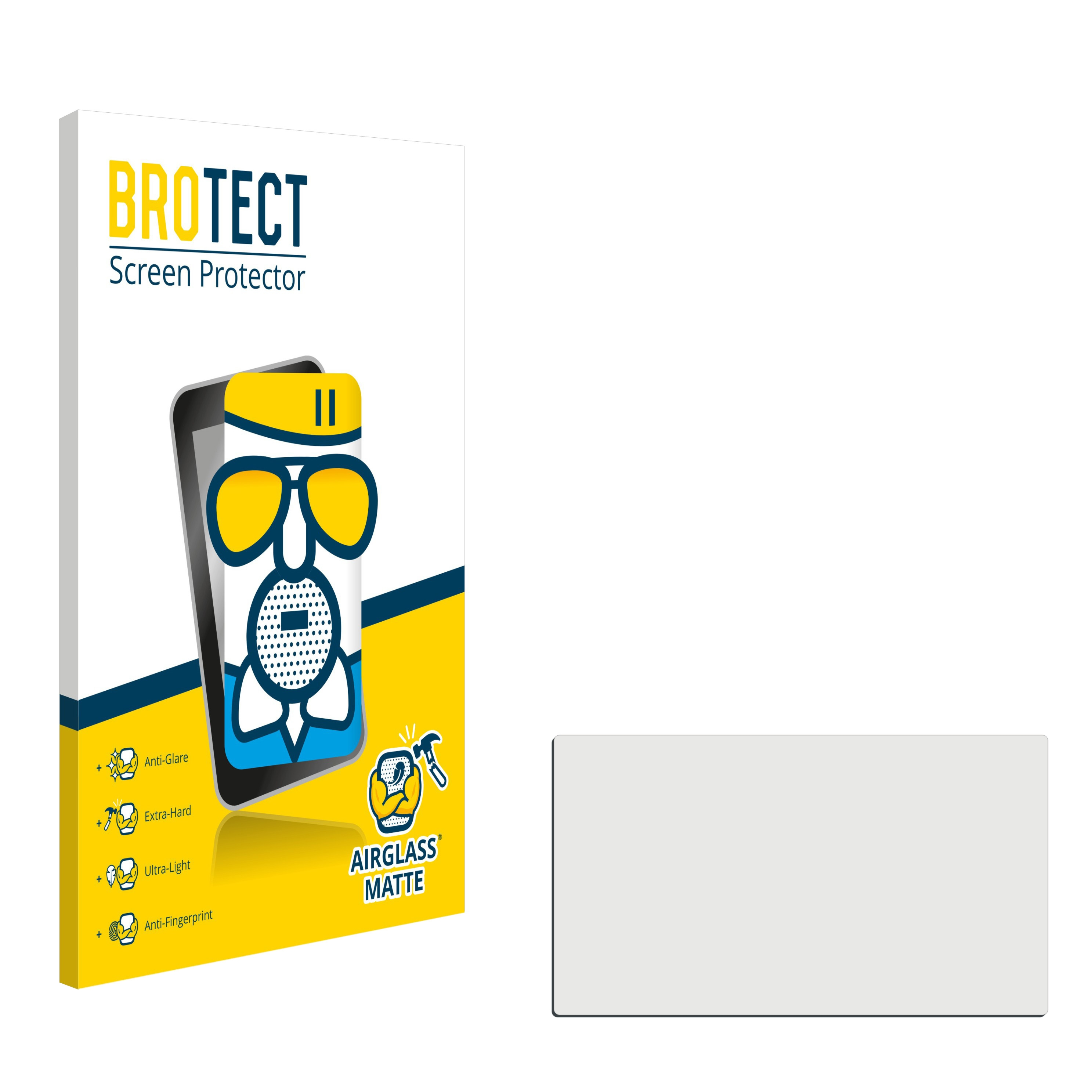 BROTECT Airglass matte mm]) Schutzfolie(für 7.6 (3 38.4 cm Zoll) Universal x [67.4