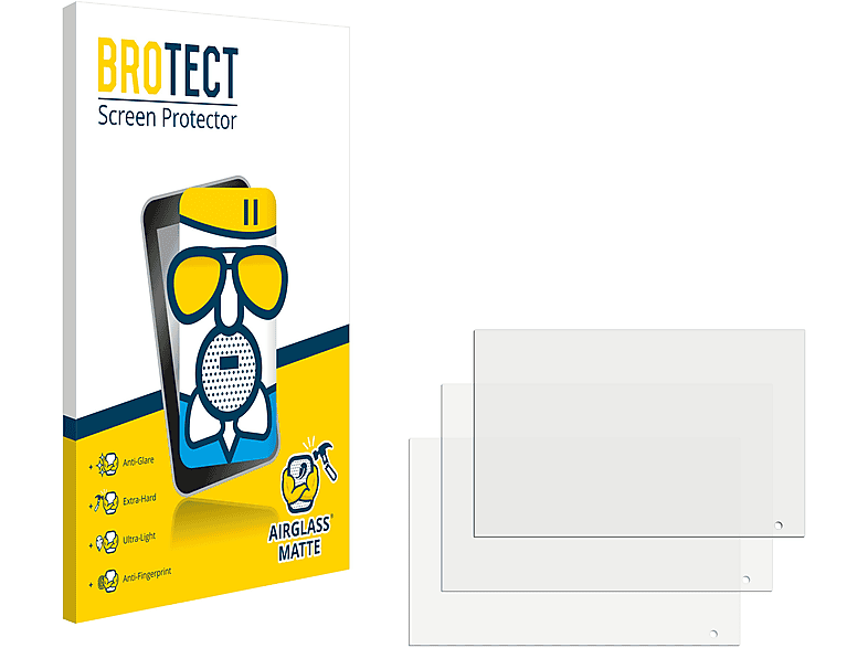 BROTECT 3x Airglass matte Schutzfolie(für Garmin GPSMAP 8412)