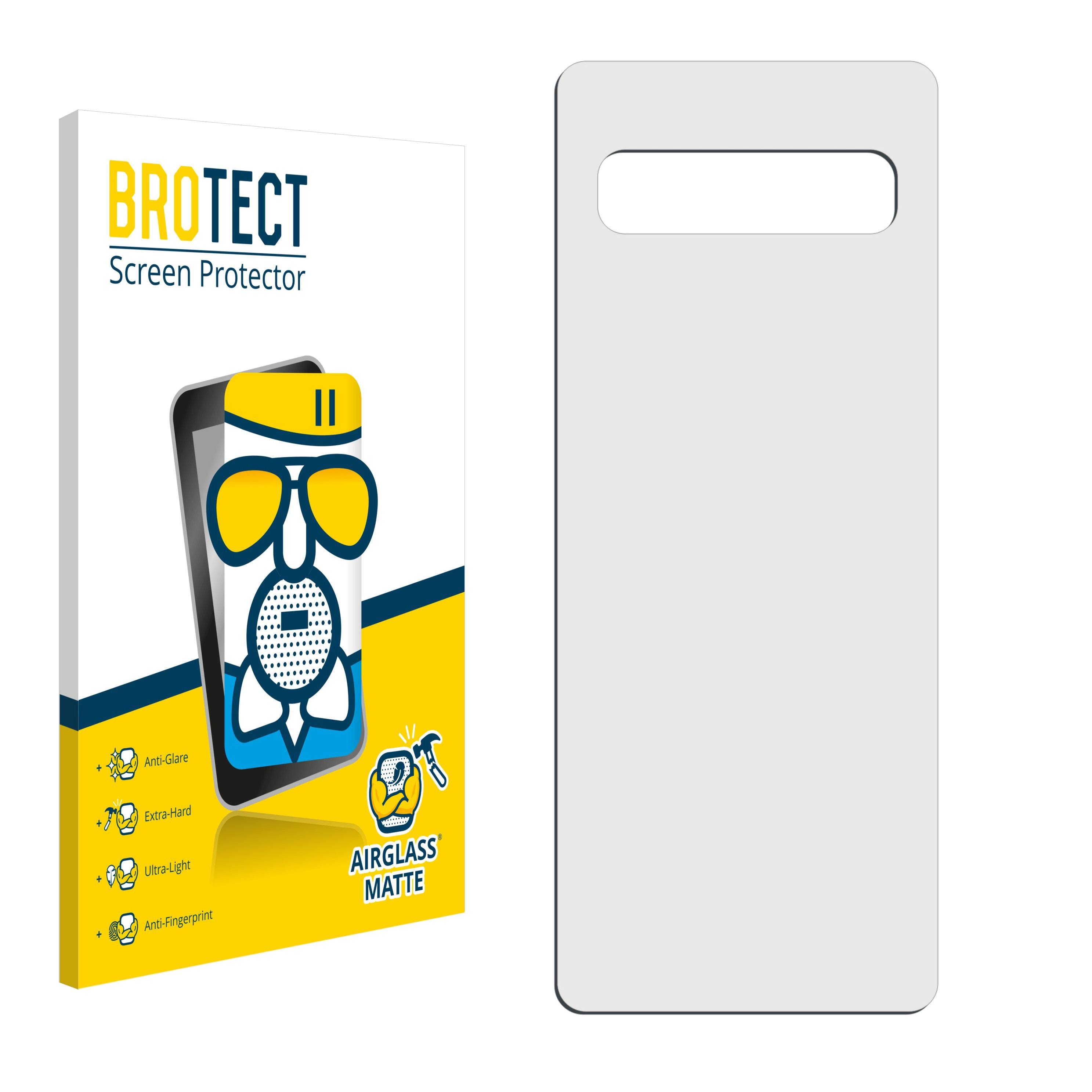 BROTECT Airglass matte Schutzfolie(für S10 Galaxy Samsung Plus)