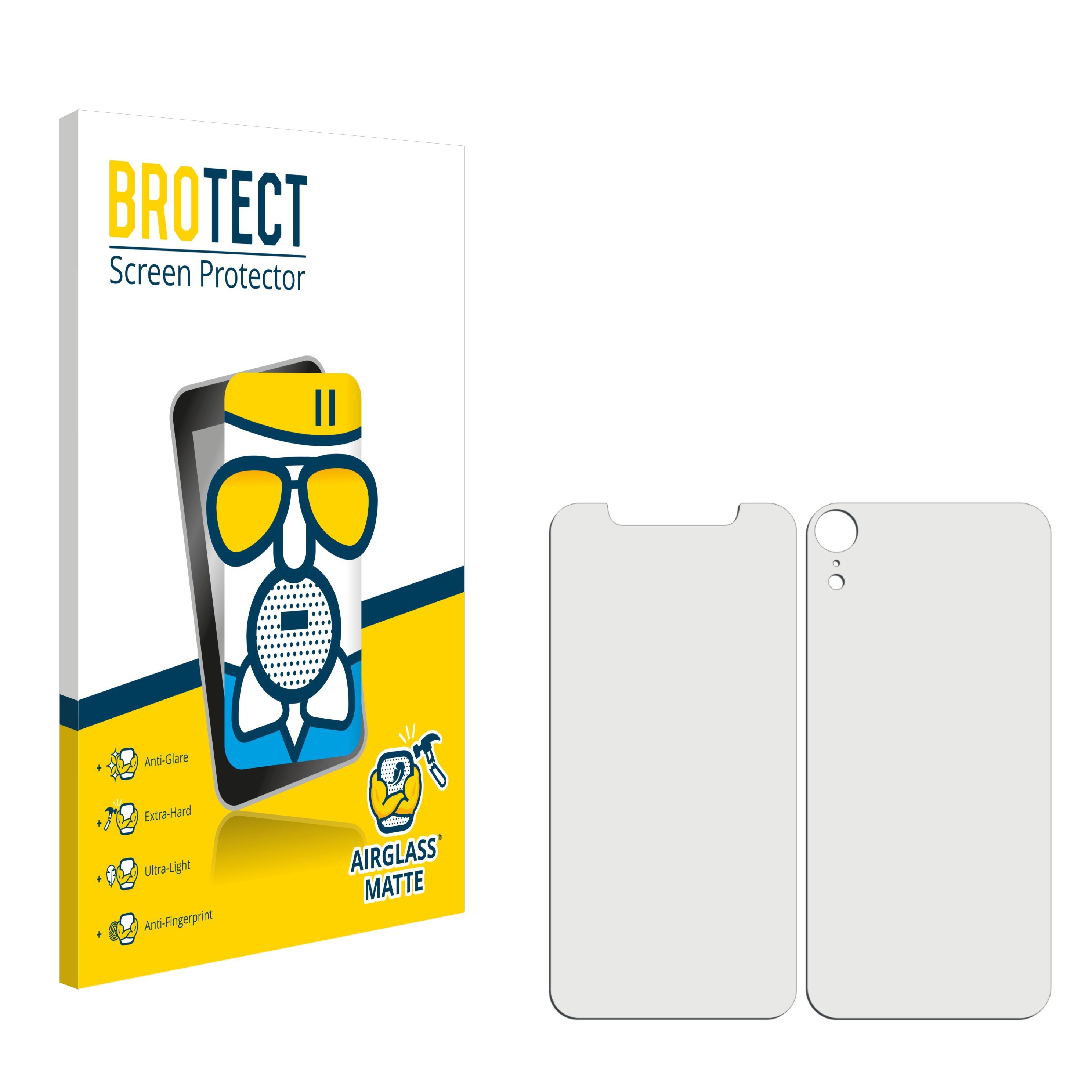 BROTECT Airglass matte iPhone XR) Apple Schutzfolie(für