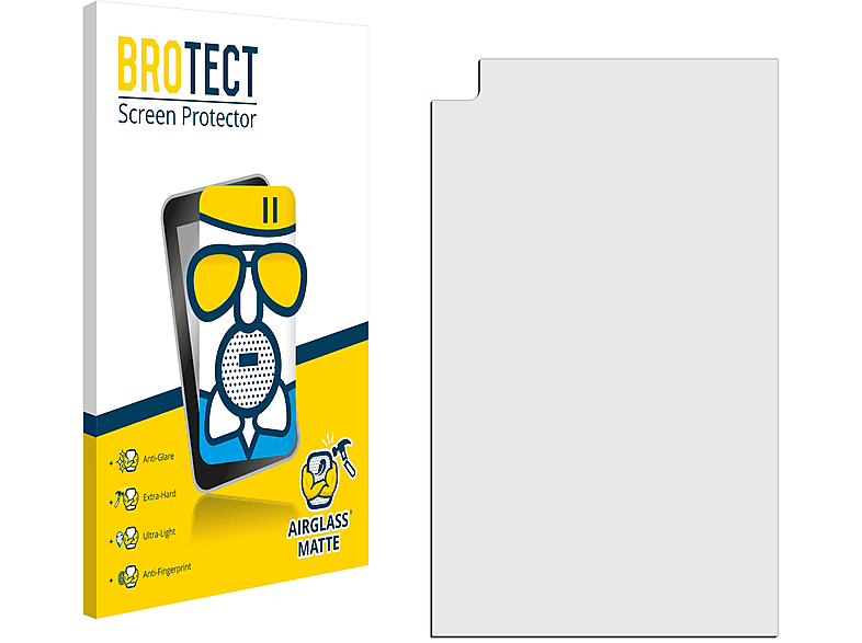 2021 Samsung (Hochformat)) BROTECT Airglass matte Galaxy A7 LTE Schutzfolie(für Lite Tab