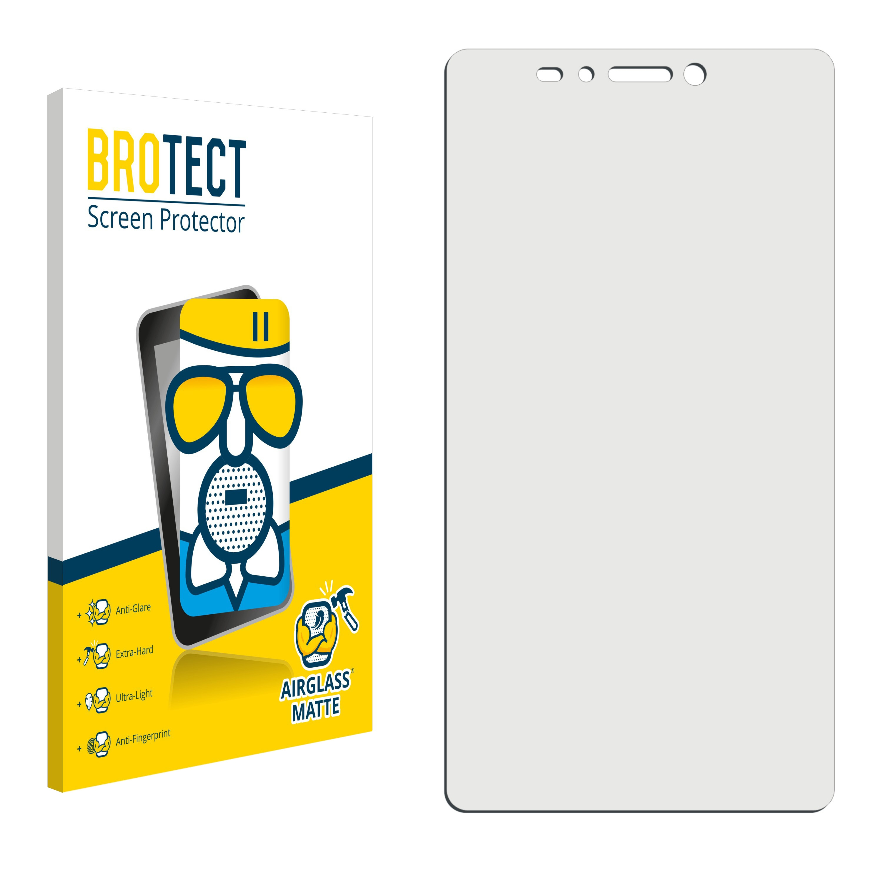PhonePad Schutzfolie(für 3) BROTECT Airglass Tecno matte