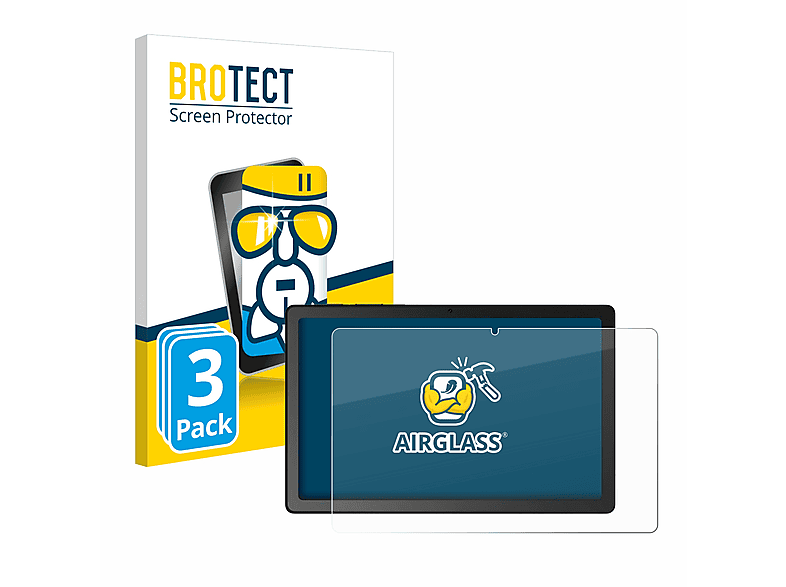 Airglass Telekom BROTECT 3x Tablet) Schutzfolie(für T klare