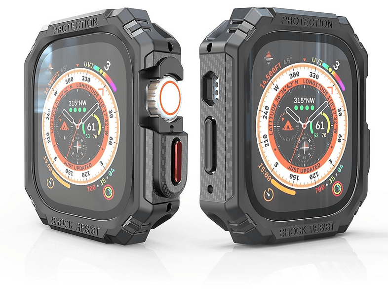WIGENTO Shockproof Design Hülle Smartwatchhülle (für Apple Watch Ultra ...