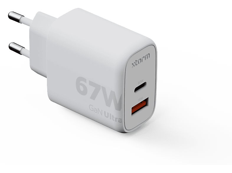 XTORM 67W GaN2 Ultra Kabel Weiß Adapter, Power & Apple, Weiß, Ladegeräte