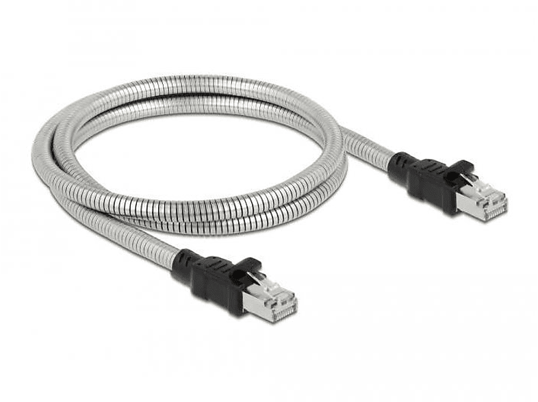 DELOCK 80110 Patchcable Cat.6a, Silber | Patchkabel