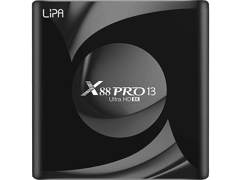 LIPA X88 Pro 13 Android Tv Box Android 13 32 GB Multimedia player, Black