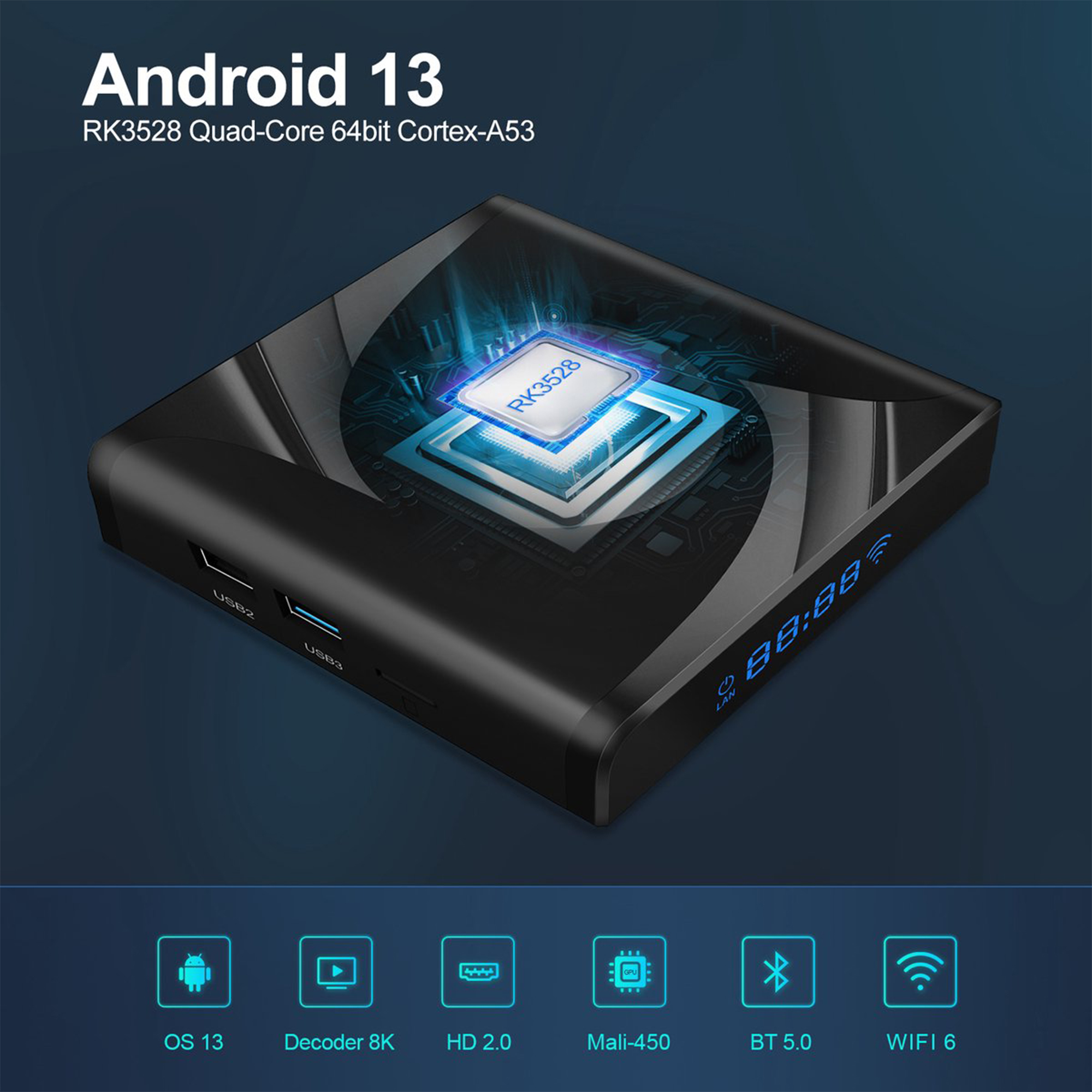GB 13 player, Box Tv Pro Android 32 Black Multimedia Android X88 13 LIPA