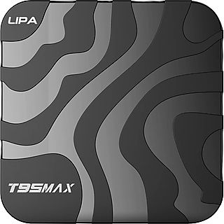 Reproductor multimedia  - T95 Max Android Tv box, 64 GB LIPA, Negro