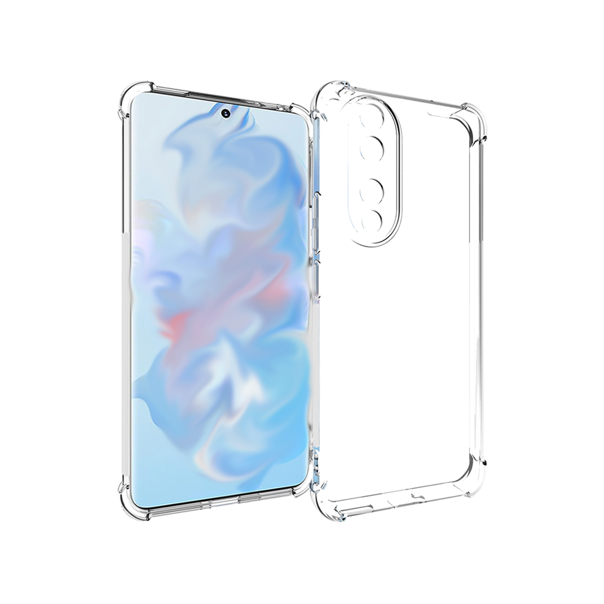 WIGENTO TPU Backcover, 5G, verstärkte robust, Ecken Hülle dünn 90 Schock Transparent Silikon Honor