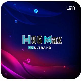Reproductor multimedia  - H96 Max Android Tv box LIPA, Negro