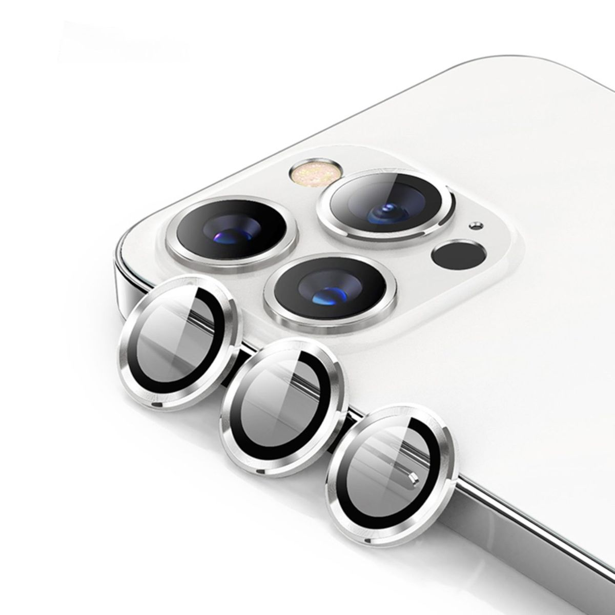 WIGENTO Kamera Linse Schutz Apple iPhone Schutzglas(für Apple 15 Pro Max) Glas Pro 
