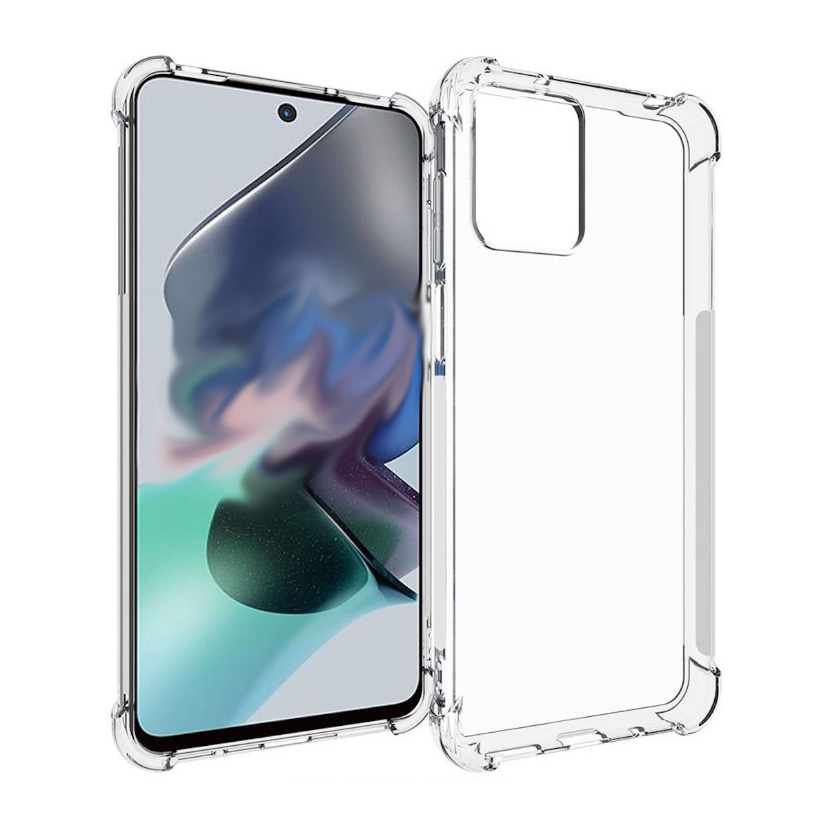 WIGENTO 1x TPU Schock verstärkte G23 Transparent robust, Backcover, dünn Moto Hülle 4G, Ecken Silikon Motorola