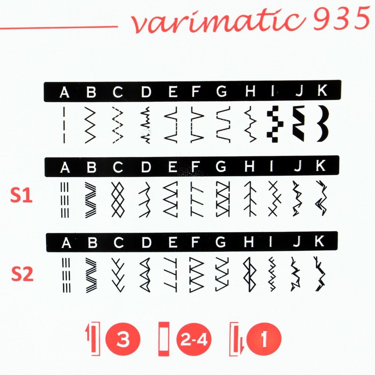 VARIMATIC 935 GRITZNER IDT ® nähmaschine